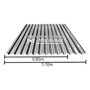 Lámina Galvanizada Ondulada O75 y O100